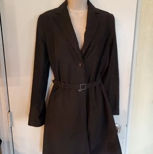 Banana Republic Black Trench Coat Style
